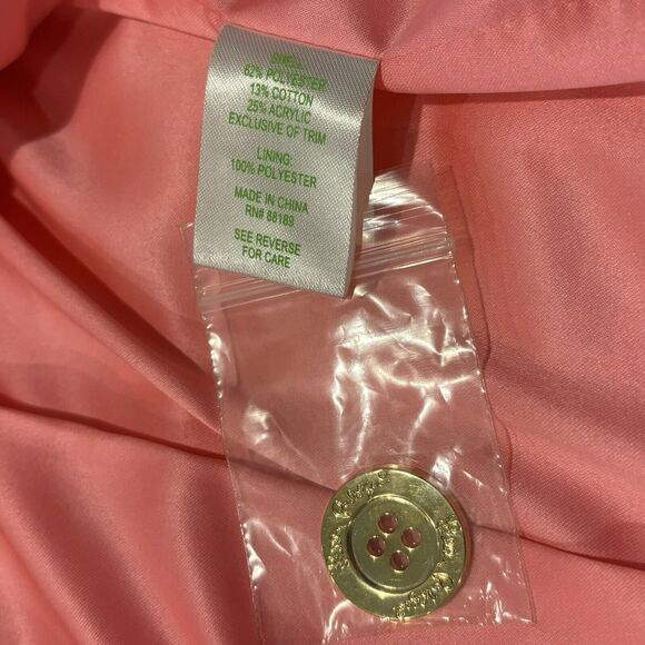 Lilly Pulitzer Blazer 0 Beauford Jacket Pink Boucle 4 Button - Picture 13 of 15